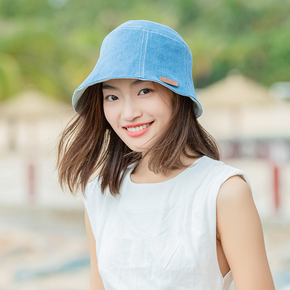 Sun Protection Bucket Hat Reversible Travel Cap UPF 50+