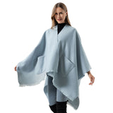 US Stock Women's Warm Shawl Warps Open Front Poncho Cape Scarf Blanket