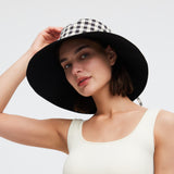 Women's Reversible Bucket Hat with Belt Wide Brim Waterproof Sun Cap UPF50+