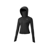 Women's Slim-Fit UPF50+ Sun Protection Hoodie Full-Coverage Jacket Coolchill Fabric, Lightweight