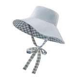 Women's Reversible Bucket Hat with Belt Wide Brim Waterproof Sun Cap UPF50+