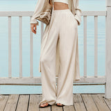 Women's Loose Pants Oversize Wide Leg Trousers UPF50+ Vacation Outfits