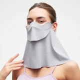 Sun Visor with Detachable Neck & Face Shield Multi-Function Slide Track Design UPF2000+