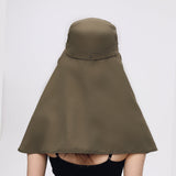 US Stock Unisex Sun Protection Fishing Hat with Face Neck Cover Flap Hiking Cap UPF 50+