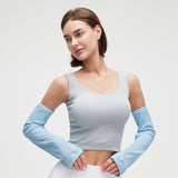 Women's Loose Fit Sun Arm Sleeves UPF50+ Anti-UV Arm Guards for Outdoor Activities