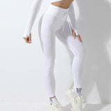 US Stock Women's Yoga Pants Drawstring Sports Workout Leggings