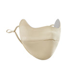 Warm Face Mask with Stylish Leather Edge Face Cover