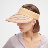 Reversible Straw Visor Hat Roll Up Foldable Double-Sided Sun Protection Cap UPF 2000+