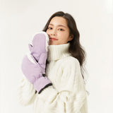 US Stock Ski Mittens for Women Skiing Warm Gloves Waterproof Snow Mitts