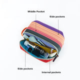 Seagull Multi-Zippered Pouch Toiletry Bag