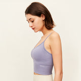 US Stock Women's Sexy Crop Top Seamless Underwear Tank Camisole UPF 50+