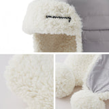 Winter Plush Bomber Hats with Earflaps Full Hood Ushanka Russian Hat