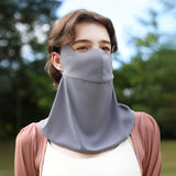 US Stock Sunscreen Neck Gaiter Face Cover UPF 50+ Mouth-Opened Breathable Mask