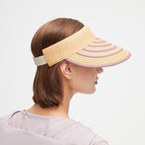 Reversible Straw Visor Hat Roll Up Foldable Double-Sided Sun Protection Cap UPF 2000+