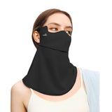 US Stock Sunscreen Neck Gaiter Face Cover UPF 50+ Mouth-Opened Breathable Mask