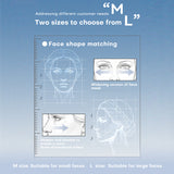 Sunscreen Face Cover 3D Patchwork UPF2000+ Protection Mask