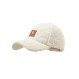 Warm Faux Plush Baseball Cap Adjustable Fit Stylish Unisex Fall & Winter Hat