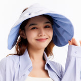 Wide Brim Shell Shape Sun Visor Cap UPF 2000+ Sun Protection Empty Top Hat