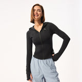 Women's Slim-Fit UPF50+ Sun Protection Hoodie Full-Coverage Jacket Coolchill Fabric, Lightweight