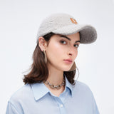Warm Faux Plush Baseball Cap Adjustable Fit Stylish Unisex Fall & Winter Hat