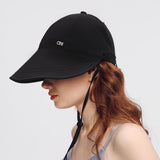 US Stock Wide Brim Baseball Cap with Removeable Face Cover UPF 50+