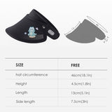 US Stock Kids Empty Top Visor Cap Adjustable Sun Hat UPF 50+
