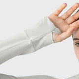 US Stock Workout Hooded Jackets for Women Athletic Sweatshirt with Thumbholes