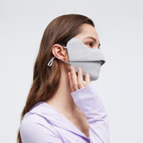 Sunscreen Face Cover Mouth-Opened UPF 50+ Breathable Outdoor Mask