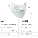 US Stock Sunscreen Face Mask UPF50+ Breathable Anti-UV Cover