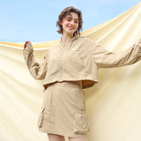 Summer Sun Protection Cargo Skirts UPF50+ Adjustable Outdoor Skirt