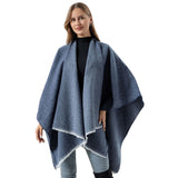 US Stock Shawl Warps for Women Open Front Poncho Cape Scarf Warm Blanket
