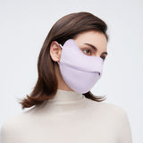 Warm Face Mask with Stylish Leather Edge Face Cover