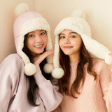 Winter Plush Bomber Hats with Earflaps Full Hood Ushanka Russian Hat