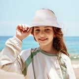 Kid's Sun Visor Hat Dual-Sided UPF50+ Adjustable Roll Up Cap