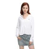 Women's Cropped Sun Protection Jackets UPF50+ Hoodie Tops Coats