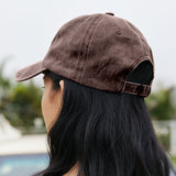 US Stock Washed Plain Baseball Cap Retro Adjustable Size Dad Hats