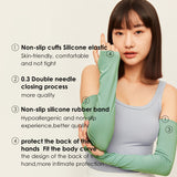 Unisex Sun Protection Arm Sleeves with Half Finger Mittens UPF 50+ Quick Dry Cooling Gloves