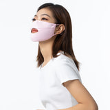 Sunscreen Mask Mouth-Opened UV Protection UPF 50+ Face Cover