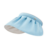 US Stock Foldable Wide Brim Sun Visor Hat UV Protection UPF 50+ Cap Headband
