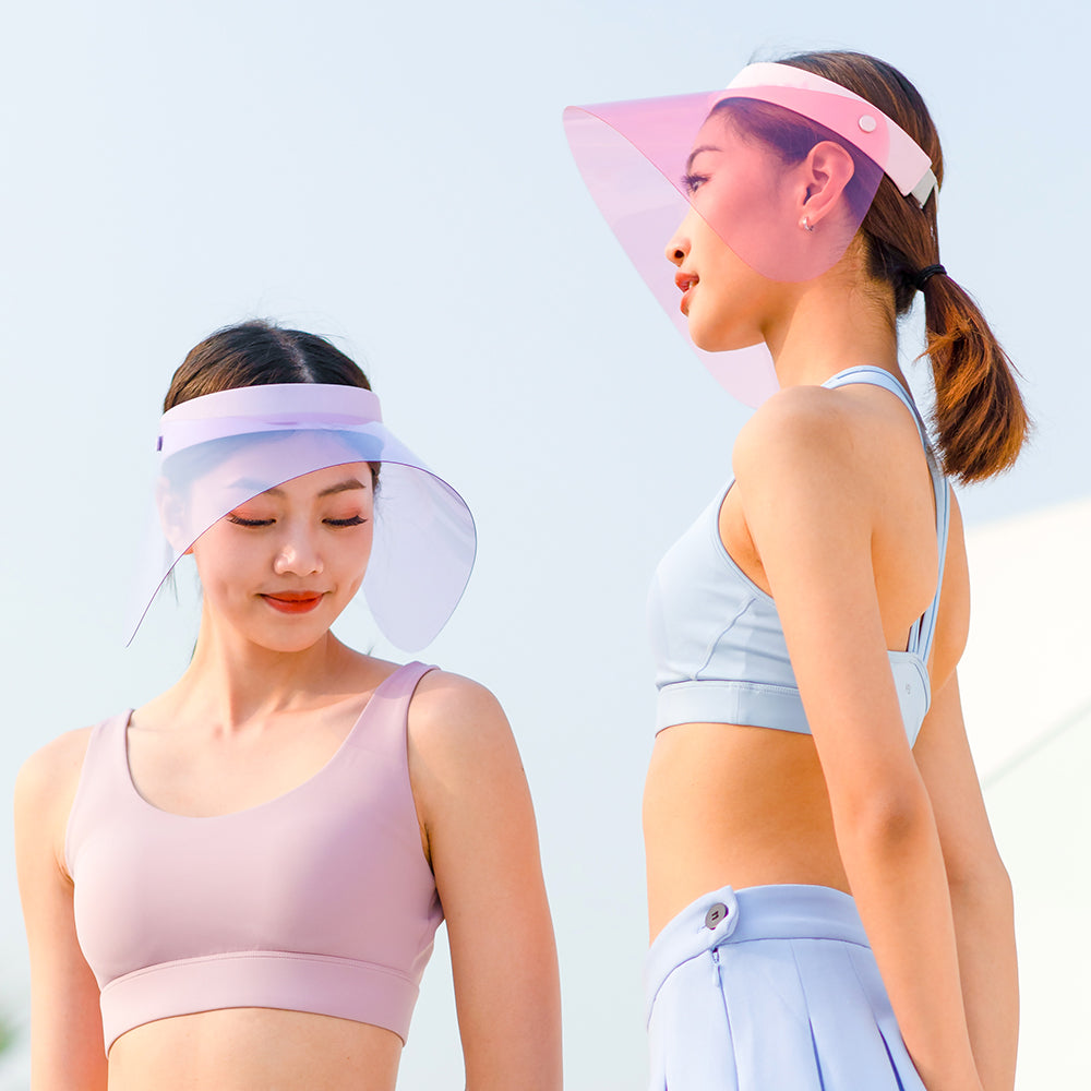 Unisex Clear Sun Visor Hat UV Protection UPF 50+ Extra Wide Brim Caps