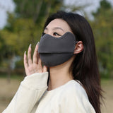 Winter Warm Face Cover Waffle Fabric Facemask Breathable Balaclava