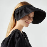 Sun Protection Wide Brim Foldable Hats Roll-Up Headband Visor UPF 50+