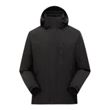 Unisex-adult Casual Jacket Lightweight Hoodie Outdoor Water Resistant Rain Coat with Removable Fleece Lining for Men Women Hiking