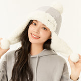 Winter Plush Bomber Hats with Earflaps Full Hood Ushanka Russian Hat