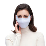 Warm Face Mask with Stylish Leather Edge Face Cover