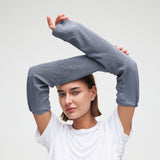 Women's Loose Fit Sun Arm Sleeves UPF50+ Anti-UV Arm Guards for Outdoor Activities