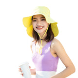 Women's UV Protection Foldable Two Pieces Wide Brim Bucket Hat UPF 50+