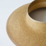 US Stock Wide Brim Straw Visor Hat Foldable Roll up Sun Beach Cap