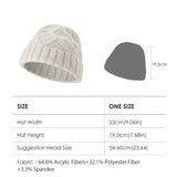 US Stock Women's Winter Heated Knit Hat