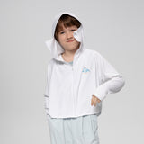 Kid's Sun Protection Cloak Coats UPF 50+ Hoodie Jackets for Aged 4-10 Boys Girls
